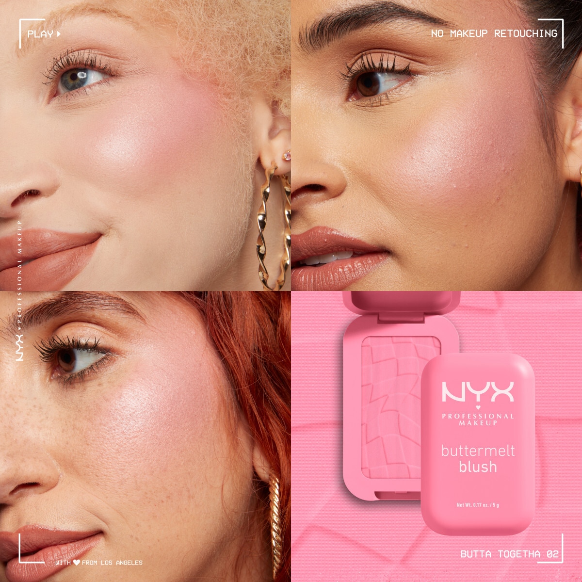  NYX NYX Nyx Professional Makeup Buttermelt Blush Kremsi Pudra Allık 02 Butta Together  1 of 8 