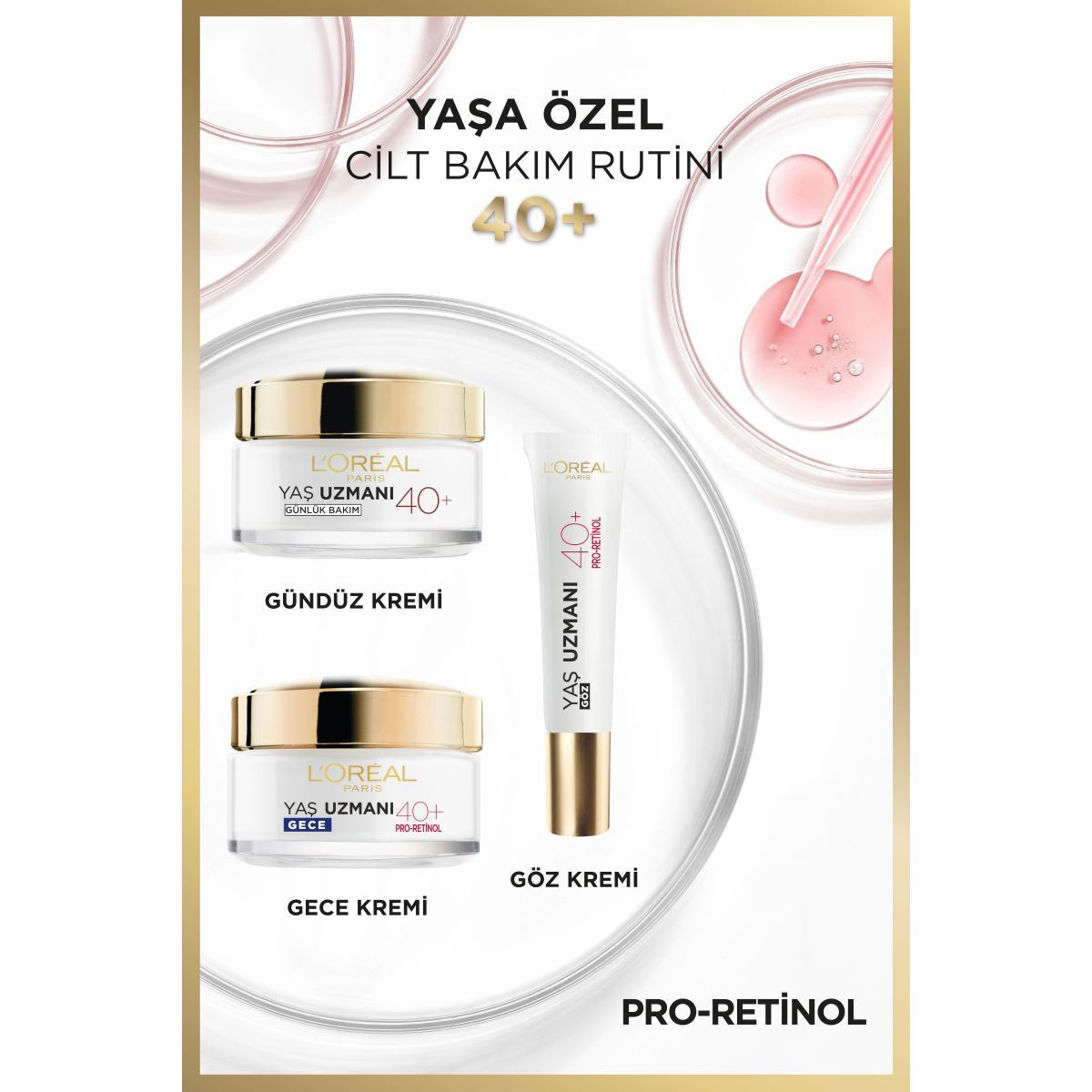 LOREAL PARIS LOREAL PARIS L'Oreal Paris Yaş Uzmanı Sıkılaştırıcı Krem Gece 40+50 ml 1 of 7