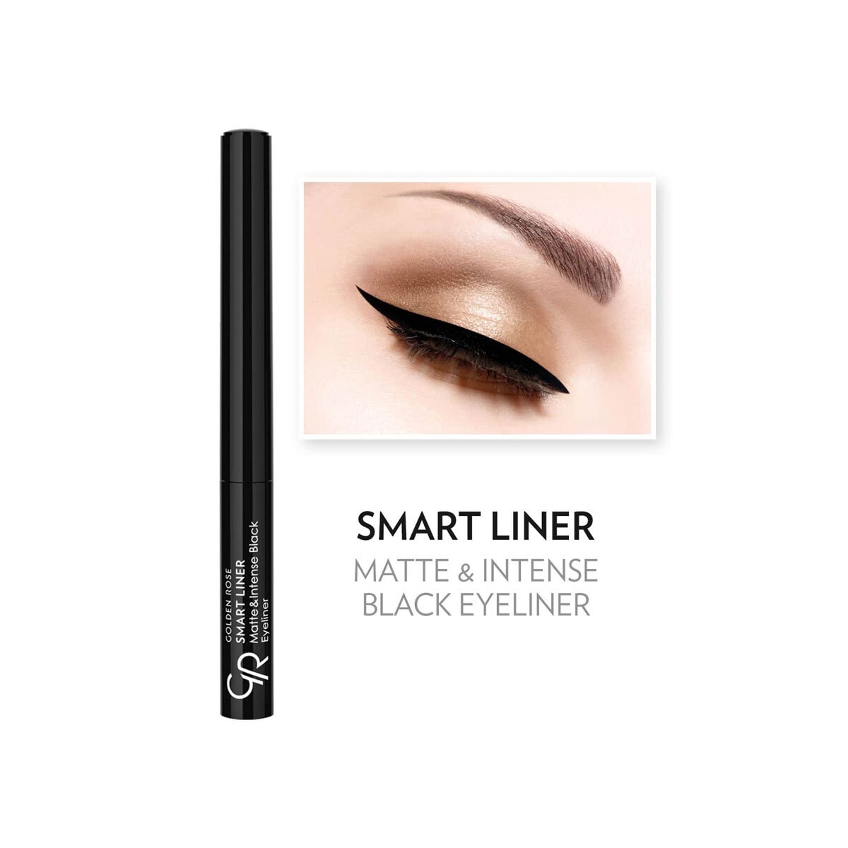  GOLDEN ROSE GOLDEN ROSE Golden Rose Smart Liner Matte&Int. Black Eyeliner  1 of 5 