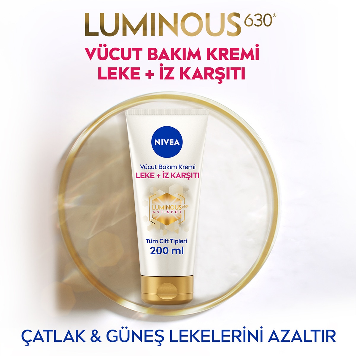 NIVEA BODY NIVEA BODY Nivea Luminous630 Leke ve İz Karşıtı Nemlendirici Vücut Bakım Kremi 200 ml 1 of 13
