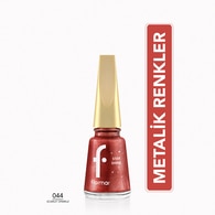  FLORMAR FLORMAR Flormar Star Shine Yoğun Pigmentli Metalik Oje No: 44 Scarlet Sparkle 