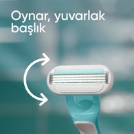 GILLETTE VENUS GILLETTE VENUS Gillette Venus Hassas Kullan At Kadın Tıraş Bıçağı 3 Adet 1 of 11