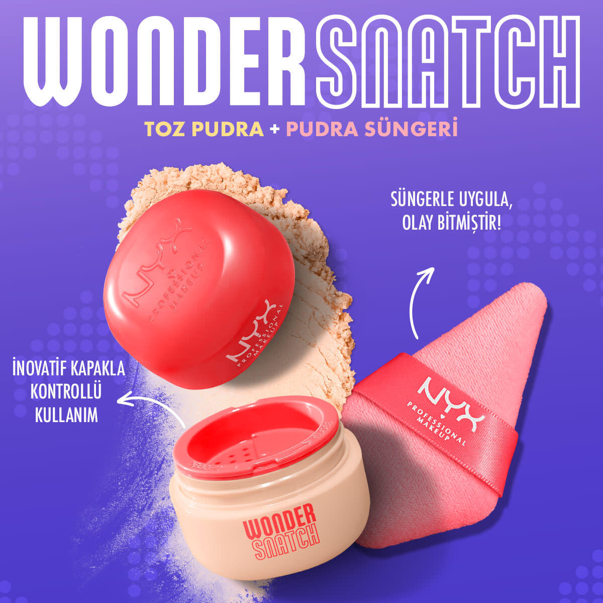 NYX NYX Nyx Professional Makeup Wonder Snatch Sabitleyici Pudra Banana Brat 1 of 10