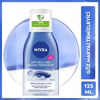  NIVEA VISAGE NIVEA VISAGE Nivea Çift Fazlı Suya Dayanıklı Göz Makyaj Temizleyici 125 ml  