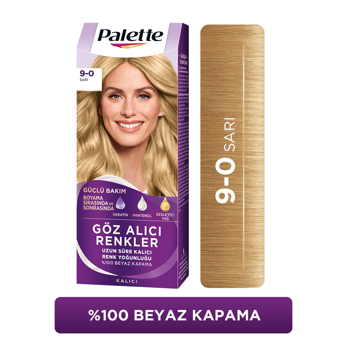  PALETTE NATURAL COLORS PALETTE NATURAL COLORS Palette Göz Alıcı Renkler Saç Boyası 9-0 Sarı  1 of 1 Palette Göz Alıcı Renkler Saç Boyası 9-0 Sarı