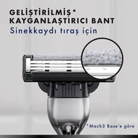 Gillette Mach3 Charcoal Yedek Bıçak 4Lü