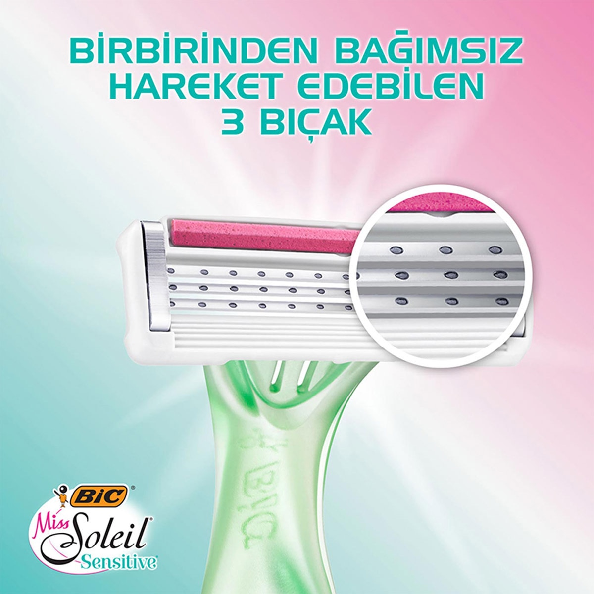 BIC BIC Bic Miss Soleil Sensitive 3 Bıçaklı 3'lü Paket  1 of 6 