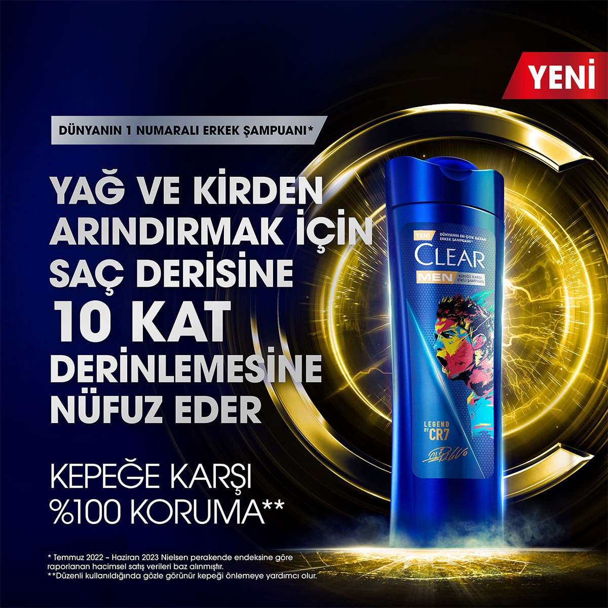  CLEAR CLEAR Clear Men Kepeğe Karşı Etkili Şampuan Legend By CR7 350 ml  1 of 11 