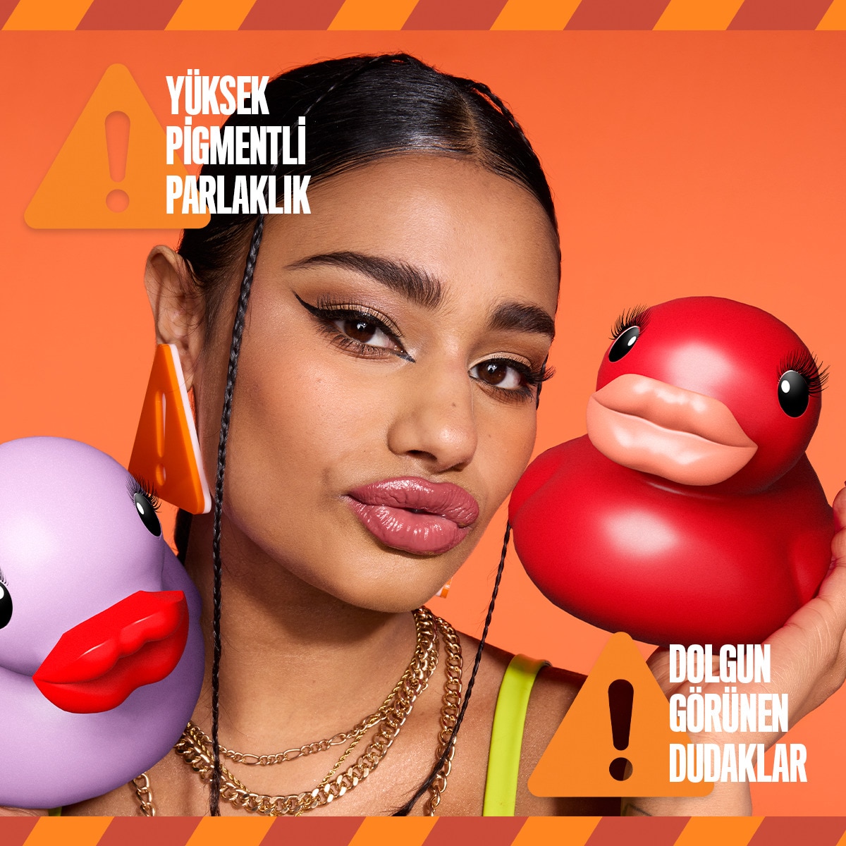  NYX NYX Nyx Professional Makeup Duck Plump Dolgun Görünüm Veren Dudak Parlatıcısı 04 Apri-Caught  1 of 7 