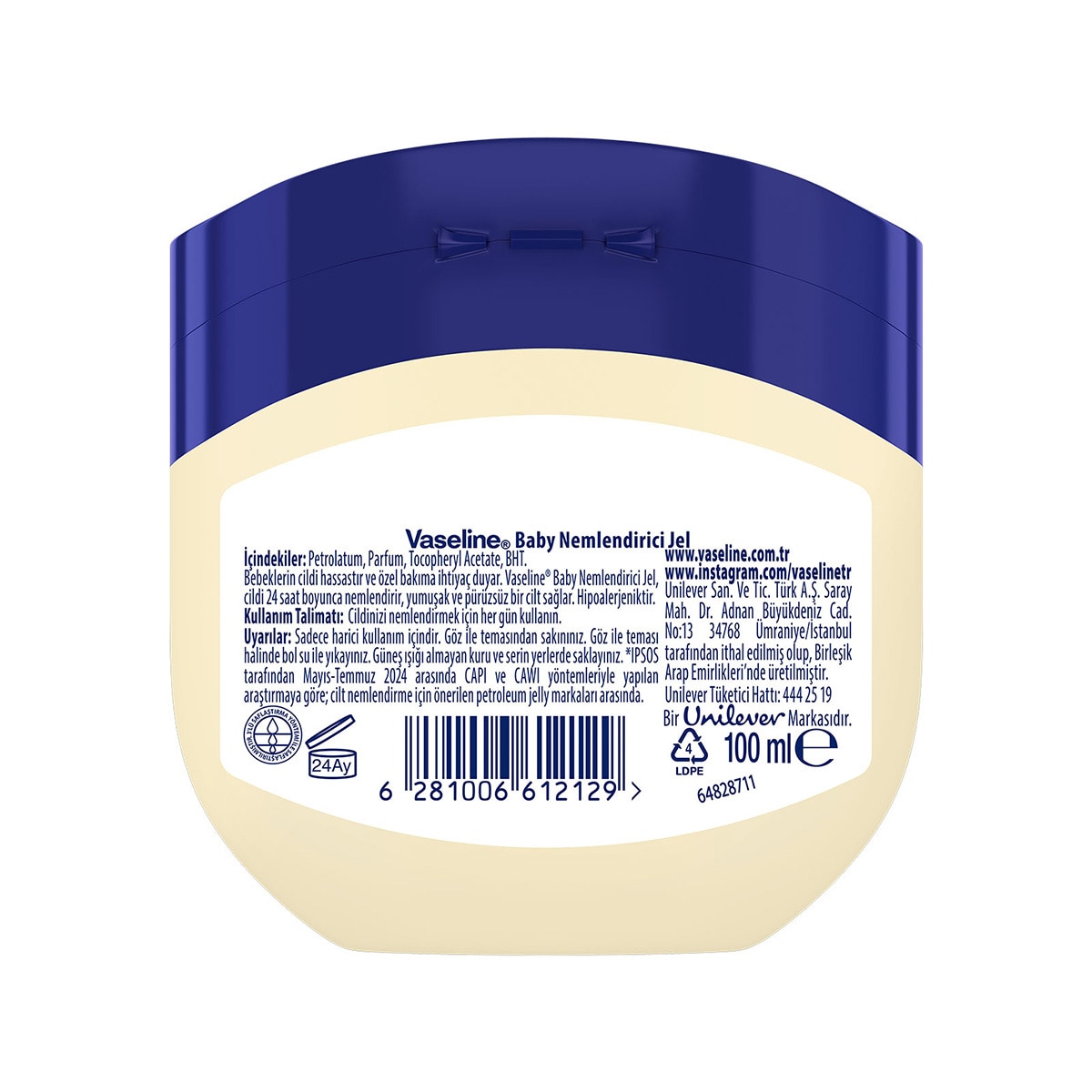  VASELINE VASELINE Vaseline Nemlendirici Jel Baby 100 ml  1 of 7 