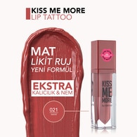 Flormar Kiss Me More Yoğun Nemlendirici Likit Mat Ruj Morumsu Koyu Şeftali
