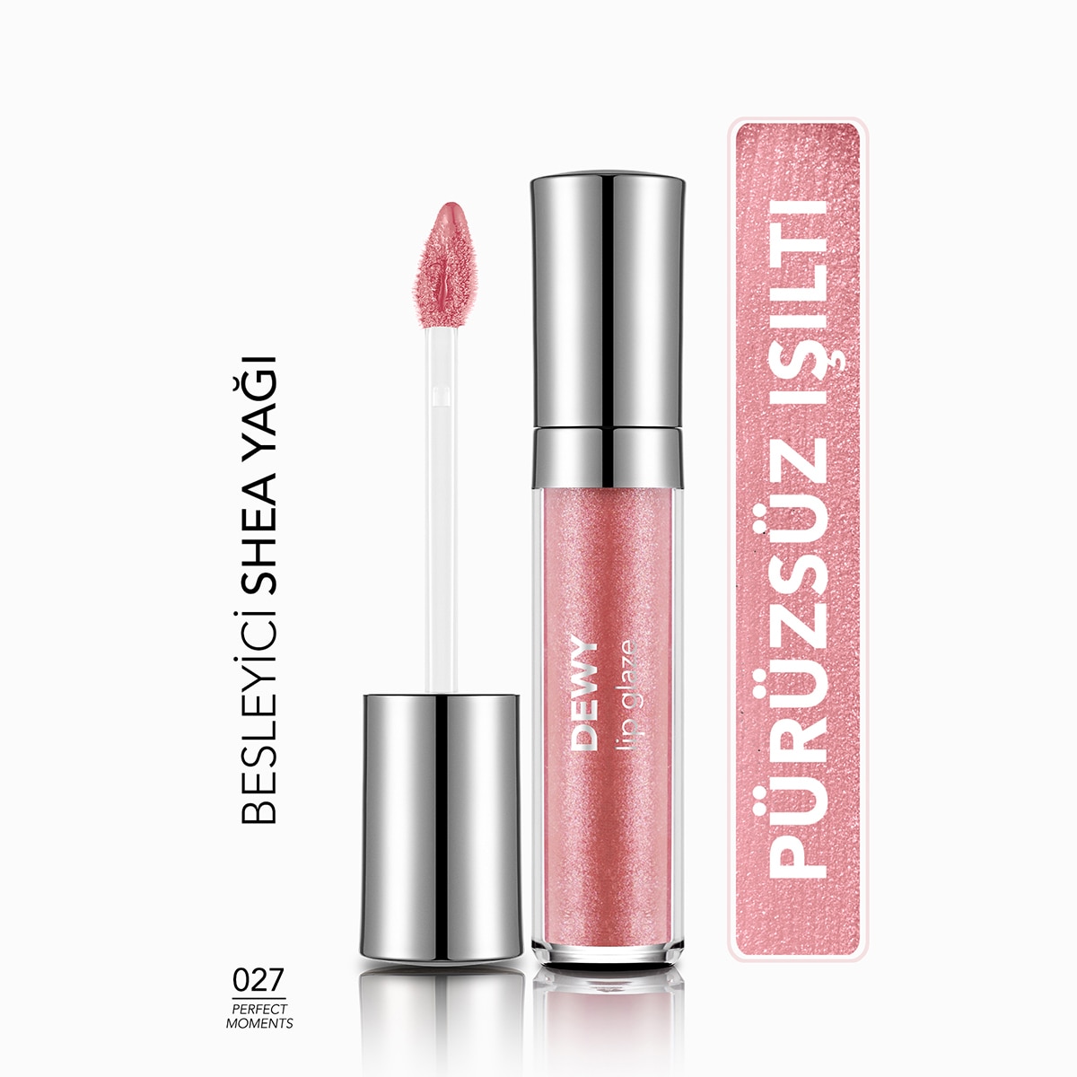 FLORMAR FLORMAR Flormar Dewy Lip Glaze Nemlendirici Dudak Parlatıcısı No: 027 Perfect Moments 1 of 8