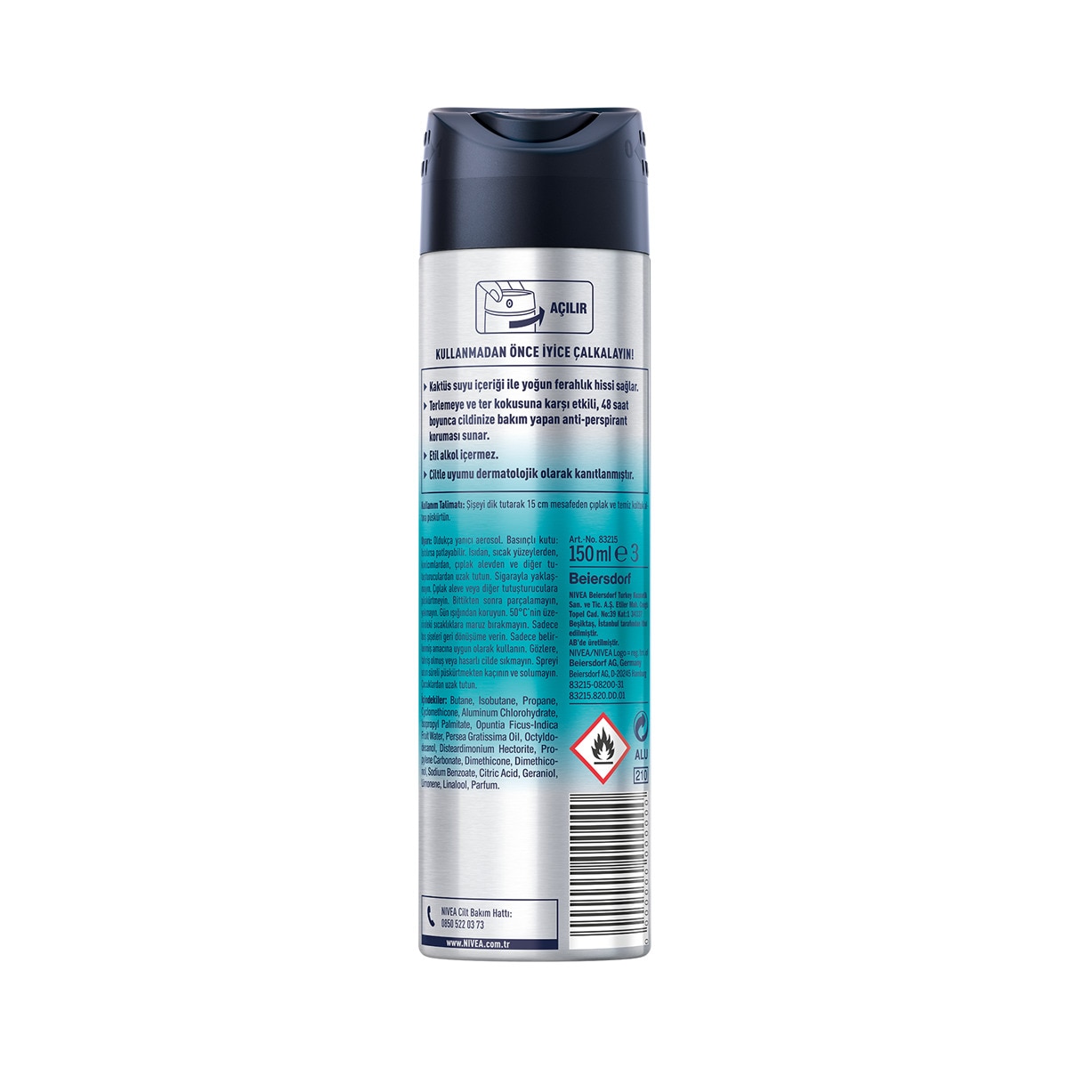 NIVEA DEO NIVEA DEO Nivea Deodorant Cool Kick 150 ml 1 of 6