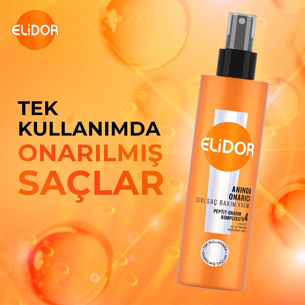ELİDOR ELİDOR Elidor Superblend Sıvı Saç Bakım Kremi Anında Onarıcı C Vitamini Keratin Seramid 200 ml 1 of 7