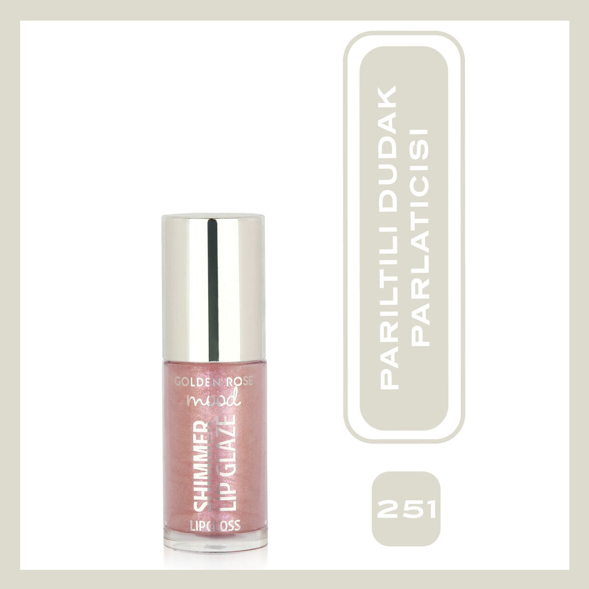 GOLDEN ROSE GOLDEN ROSE Golden Rose Mood Shimmer Dudak Parlatıcısı No: 251 Bubble Pink 1 of 3