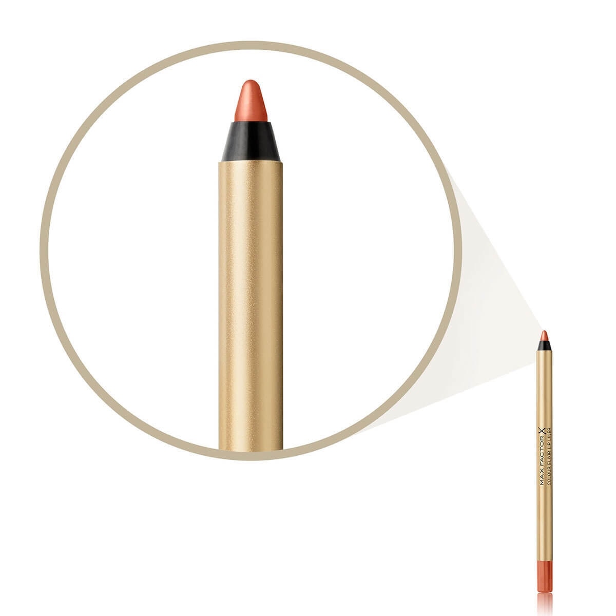 MAX FACTOR MAX FACTOR Max Factor Elixir Lip Liner Dudak Kalemi No: 14 Kahverengi & Nude 1 of 4