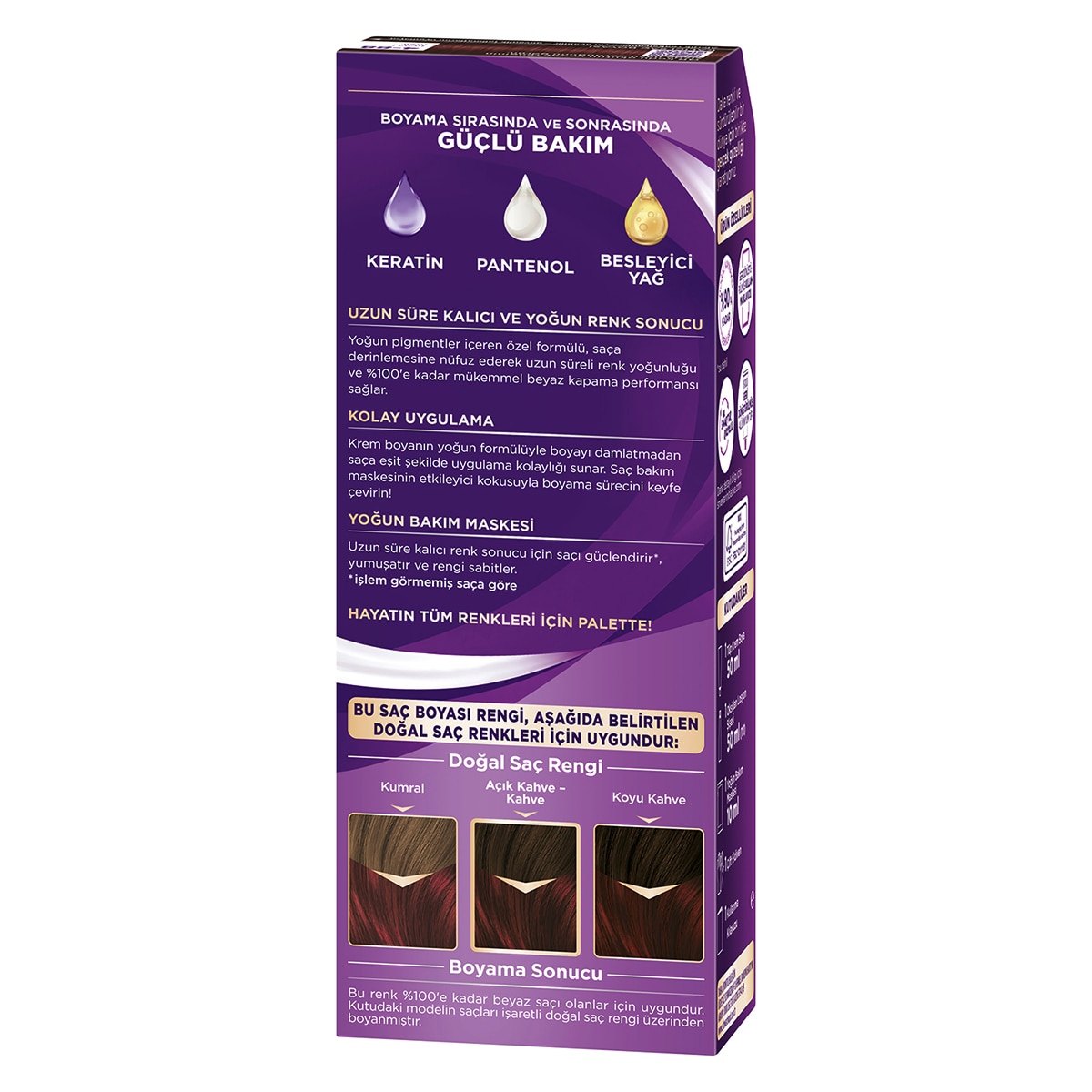 PALETTE NATURAL COLORS PALETTE NATURAL COLORS Palette Göz Alıcı Renkler Saç Boyası 4-88 Koyu Kızıl 1 of 10