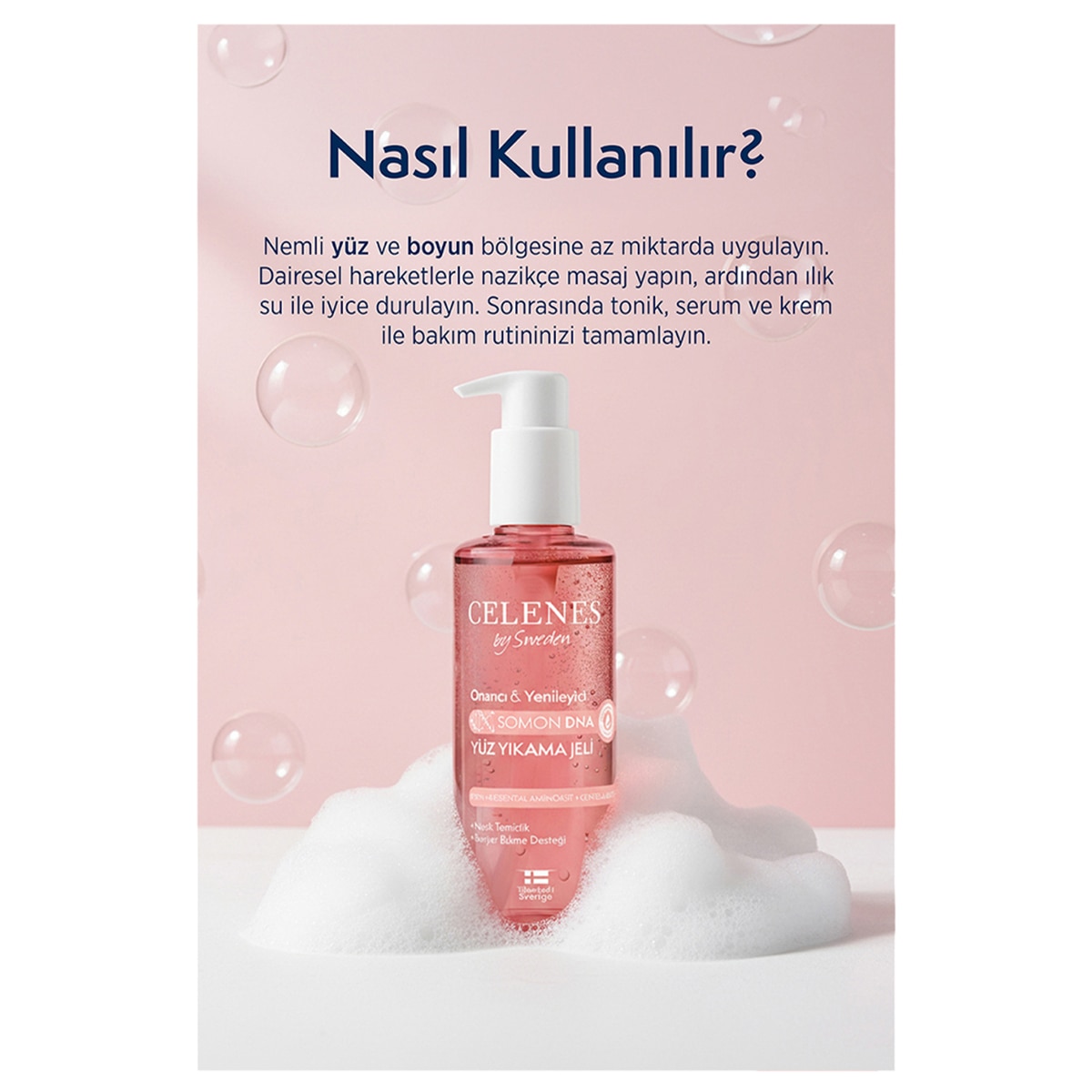  CELENES CELENES Celenes Somon DNA PDRN Onarıcı & Yenileyici Yüz Yıkama Jeli 250 ml  1 of 6 