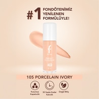 FLORMAR FLORMAR Flormar Perfect Coverage Yoğun Pigmentli SPF30 Fondöten No: 105 Porcelain Ivory