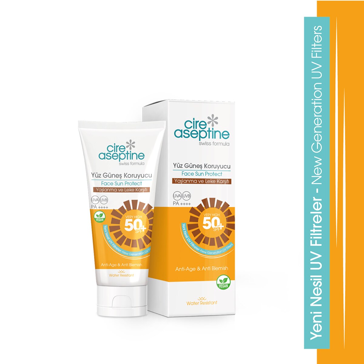  CIRE ASEPTINE CIRE ASEPTINE Cire Aseptine Yüz Güneş Koruyucu Krem Yaşlanma ve Leke karşıtı 50 SPF 50 ml  1 of 1 Cire Aseptine Yüz Güneş Koruyucu Krem Yaşlanma ve Leke karşıtı 50 SPF 50 ml