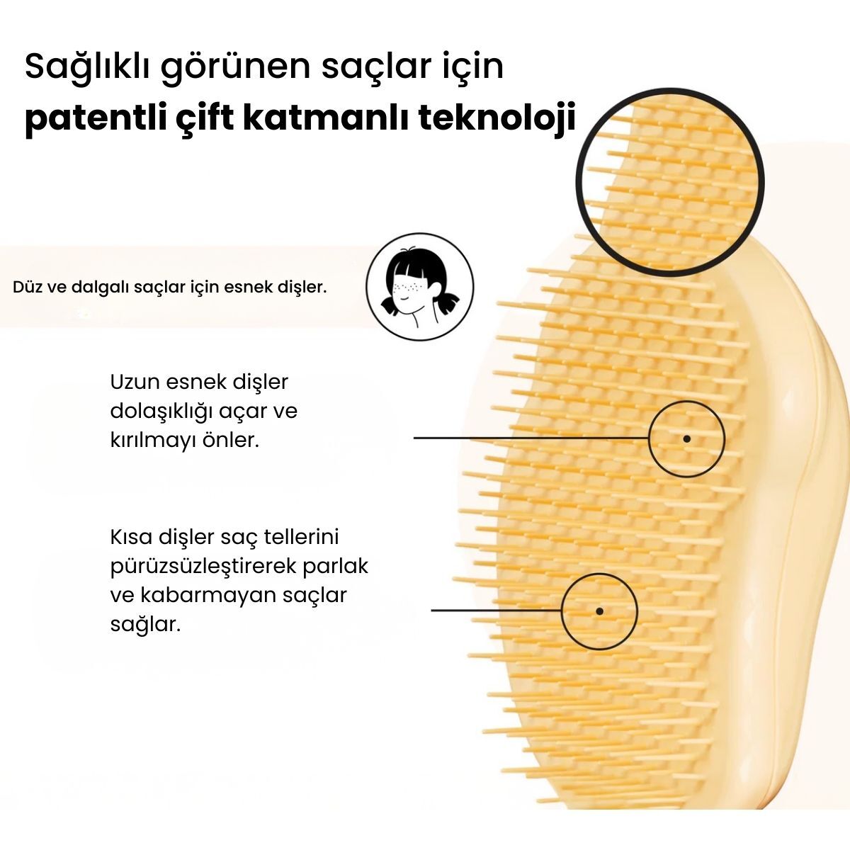 TANGLE TEEZER TANGLE TEEZER Tangle Teezer Saç Fırçası Mini Sarı 1 of 7