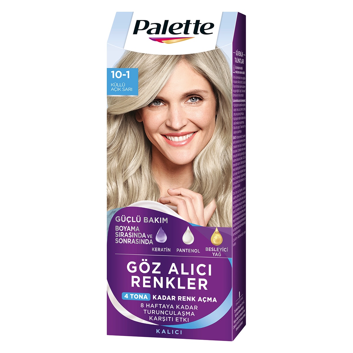 PALETTE NATURAL COLORS PALETTE NATURAL COLORS Palette Göz Alıcı Renkler Saç Boyası 10-1 Küllü Açık Sarı 1 of 10