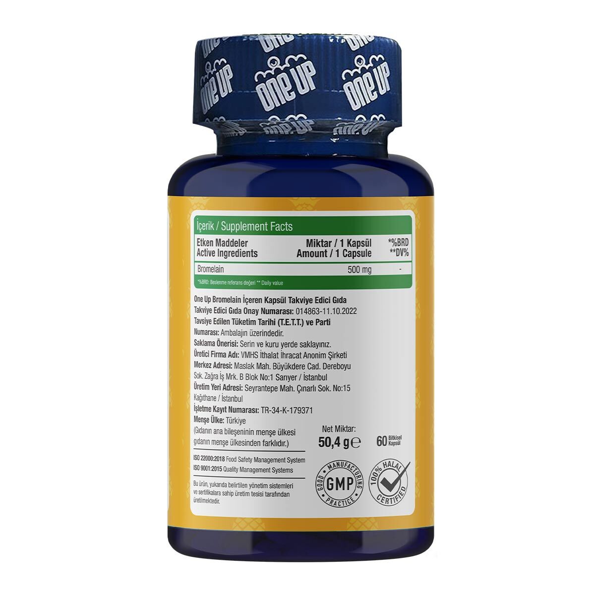  ONE UP ONE UP One Up Bromelain 30 Kapsül  1 of 3 