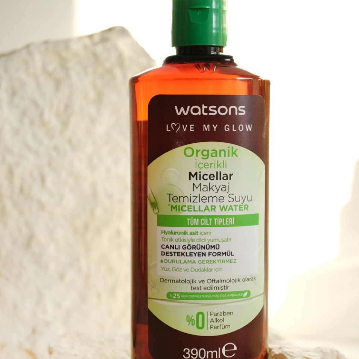 WATSONS WATSONS Watsons Organik Micellar Temizleme Suyu 390 ml 1 of 3