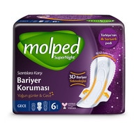  MOLPED MOLPED Molped Supernight Gece Tekli 6 Adet 