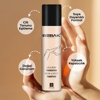 Bebak Bacak ve Vücut Fondöteni Extra Light Açık 0 Numara 75 ml