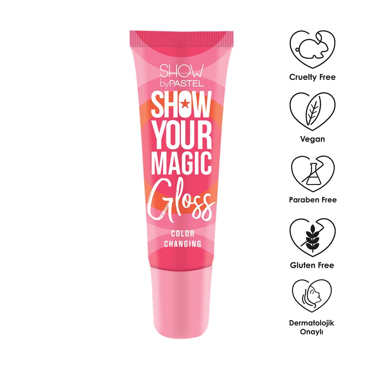 SHOW BY PASTEL SHOW BY PASTEL Show By Pastel Show Your Magic Gloss Color Changing  Renk Değiştiren Dudak Parlatıcısı  1 of 4 