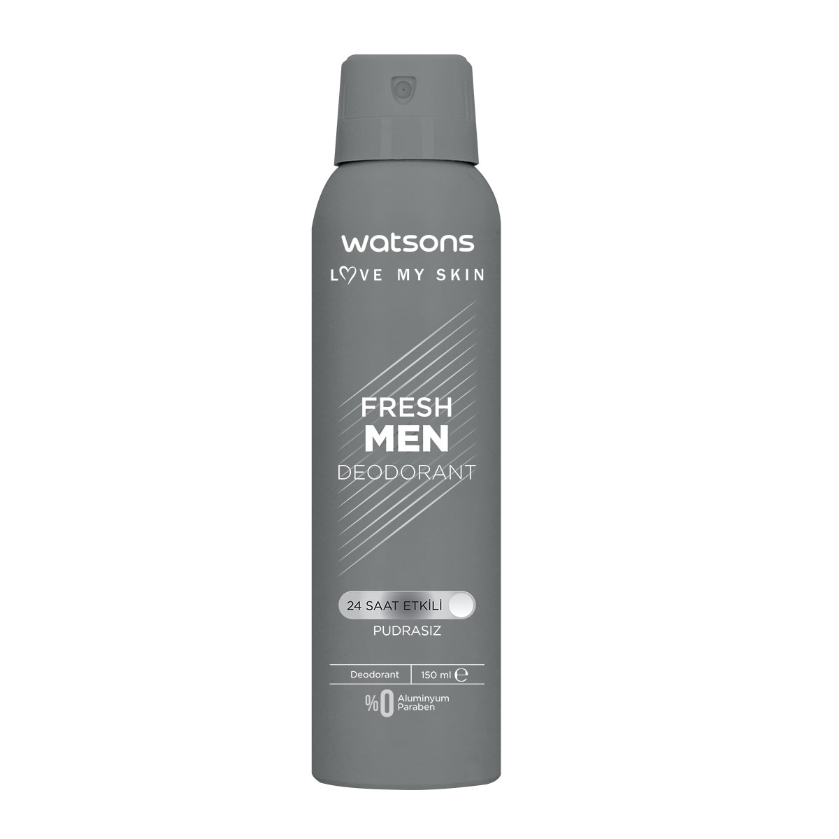  WATSONS WATSONS Watsons Fresh Men Deodorant Sprey Pudrasız 150 ml  1 of 2 