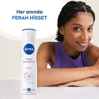NIVEA DEO NIVEA DEO Nivea Fresh Sensation Kadın Sprey Deodorant 150 ml 72 Saat Anti-perspirant Koruma 1 of 7
