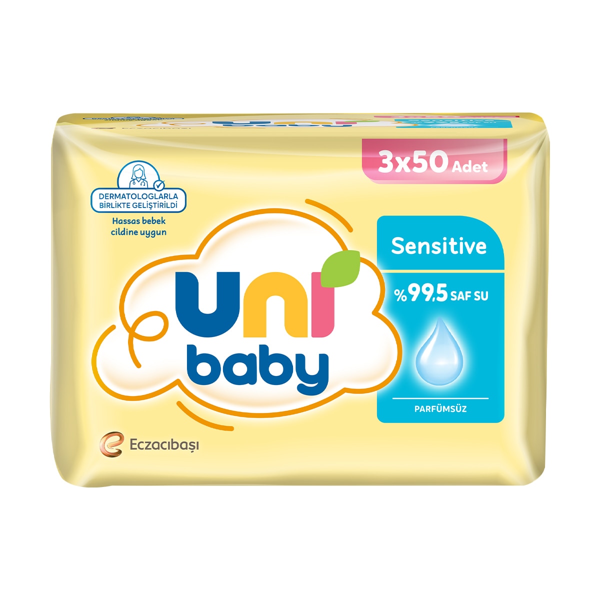 UNI UNI Uni Baby Sensitive Islak Mendil 3x50 1 of 6