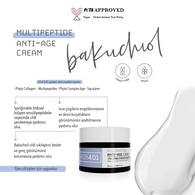  SKIN401 SKIN401 Skin401 Multipeptit Bakuchiol (Vegan Retinol) Yaşlanma ve Kırışıklık Karşıtı Krem 50 ml  1 of 4 