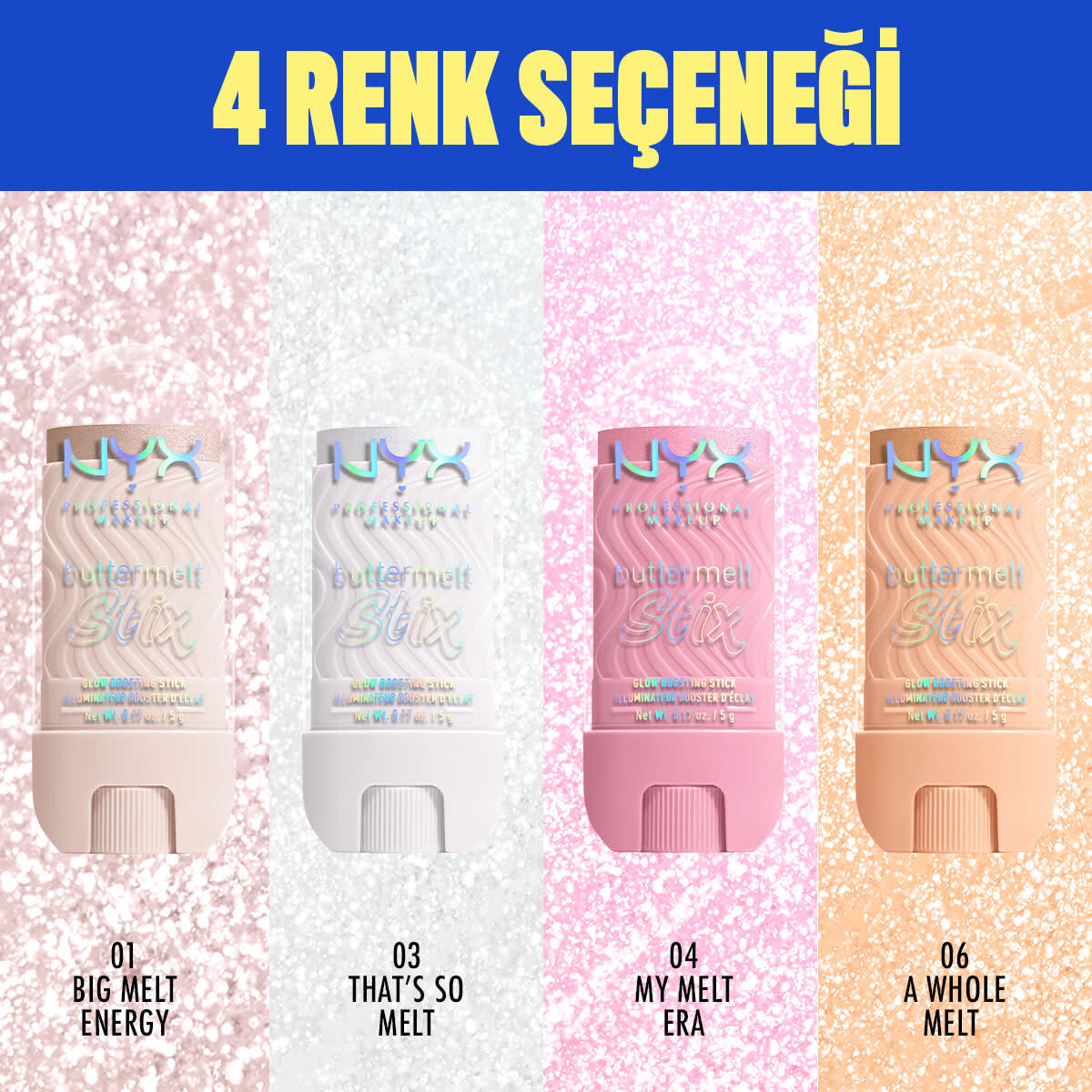 NYX Nyx Professional Makeup Buttermelt Glaze Sticks Aydınlatıcı 03