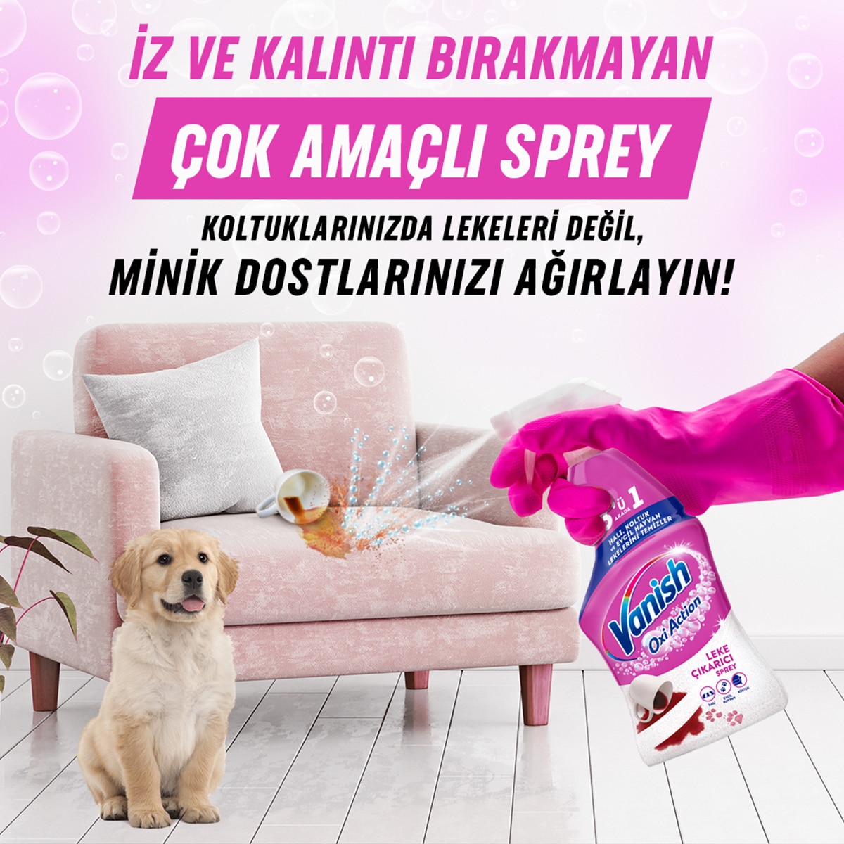  VANISH VANISH Vanish Oxi Action 3ü 1 Arada Leke Çıkarıcı Sprey 500 ml  1 of 9 