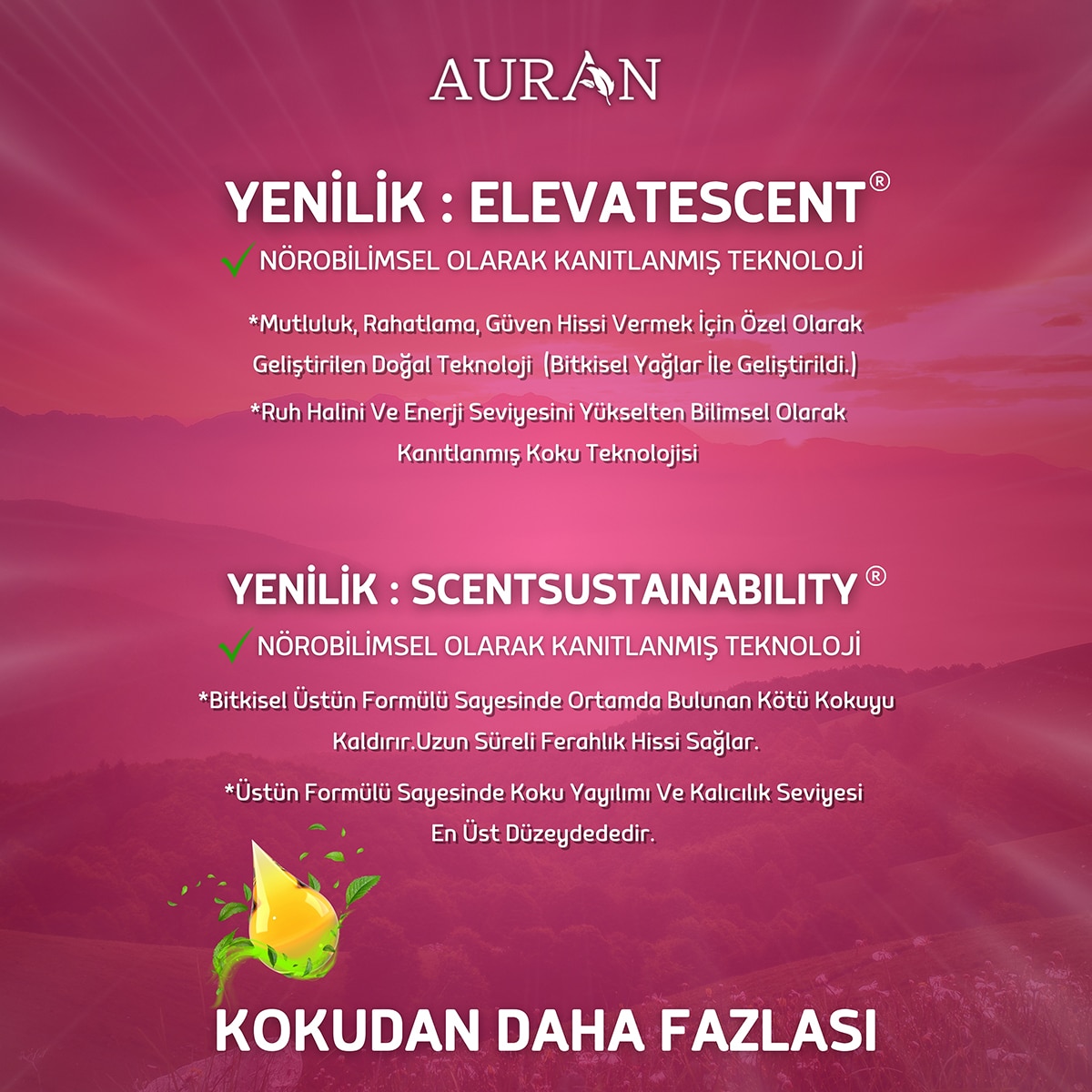  AURAN AURAN Auran Uçucu Koku Yağ Japon Kiraz Çiçeği 10 ml  1 of 4 