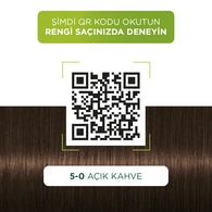 Palette Kalıcı Doğal Renkler Saç Boyası 5-0 Açık Kahve
