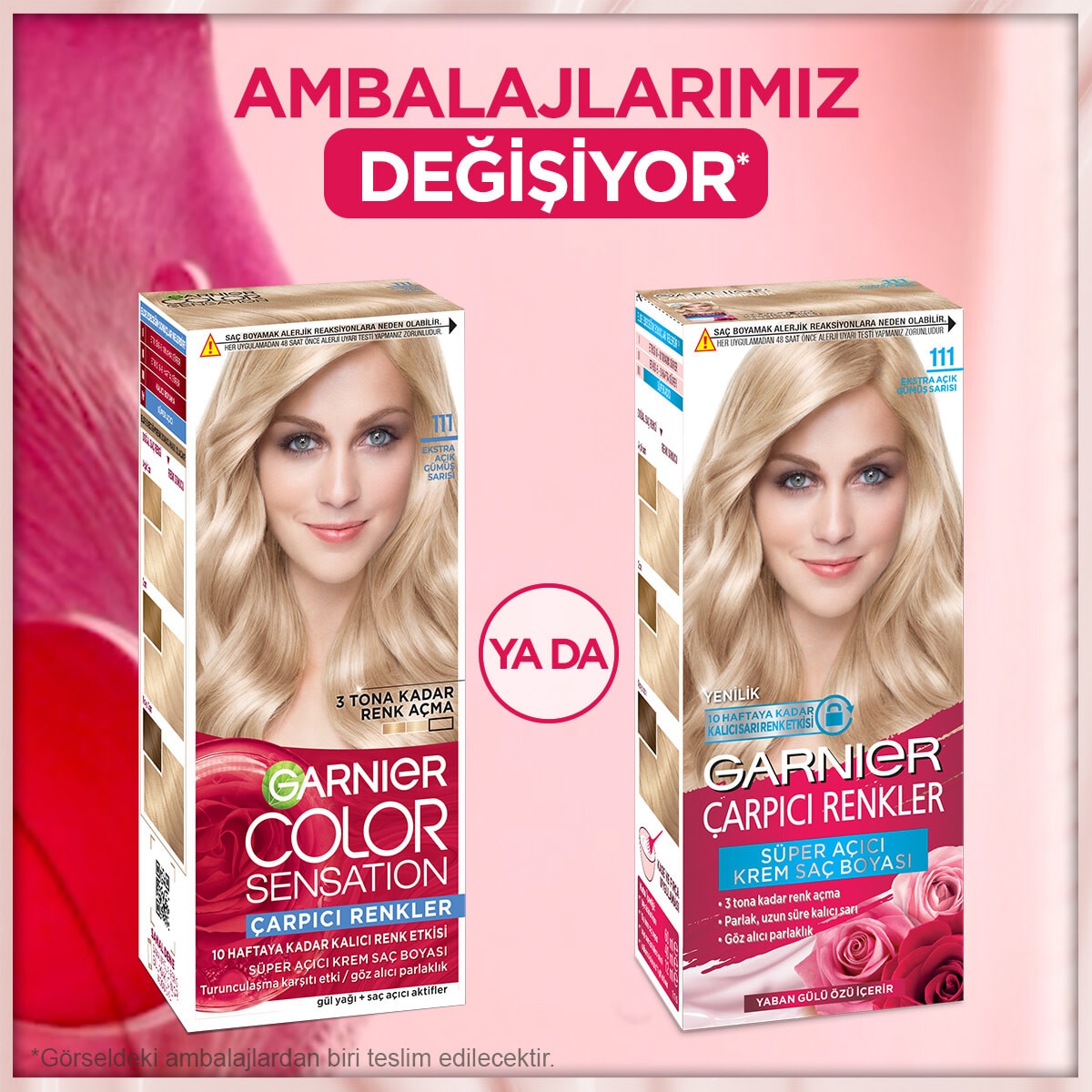  GARNIER GARNIER Garnier Çarpıcı Renkler Saç Boyası 111 Ekstra Açık Gümüş Sarısı  1 of 8 