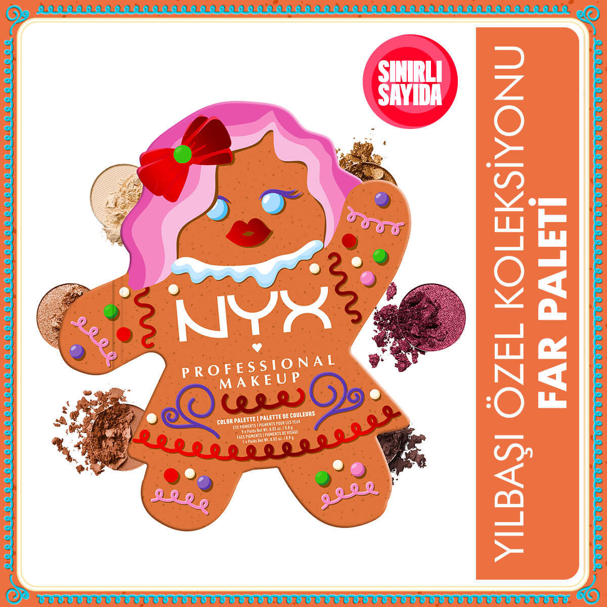  NYX NYX Nyx Holiday 25 Ginger Baddie Palet  1 of 6 