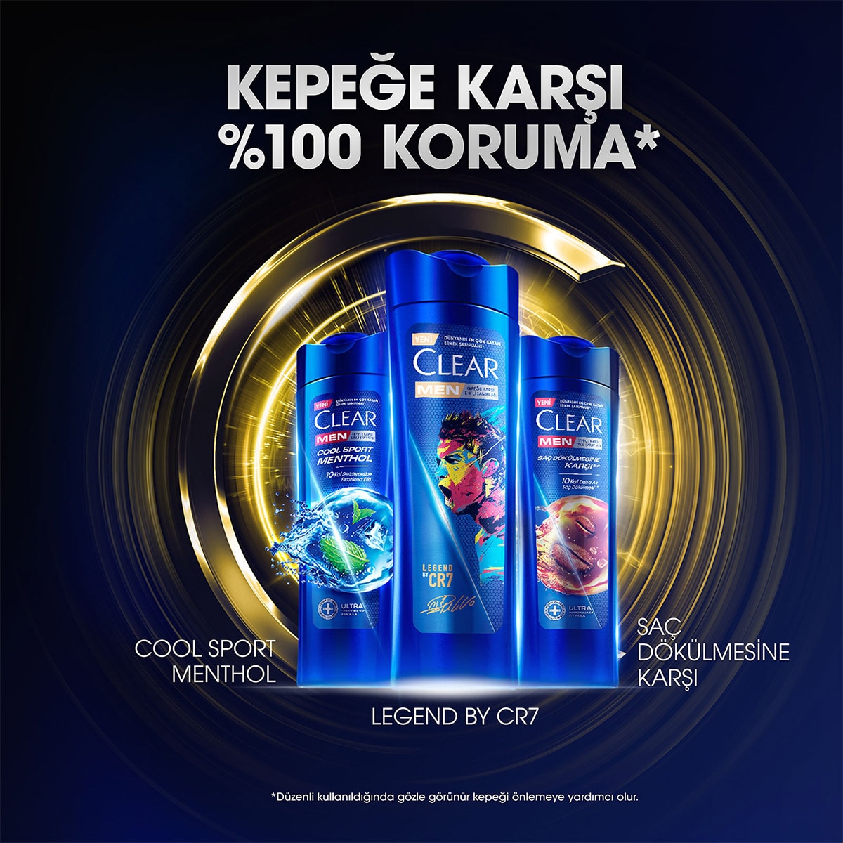  CLEAR CLEAR Clear Men Kepeğe Karşı Etkili Şampuan Legend By CR7 350 ml  1 of 11 