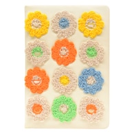 Mynote A5 Çiçek Nakışlı Defter Mavi 80 Yaprak