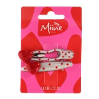  MIINE MIINE Miine Sevgililer Günü Toka Metalik Kalp 2'li  1 of 1 