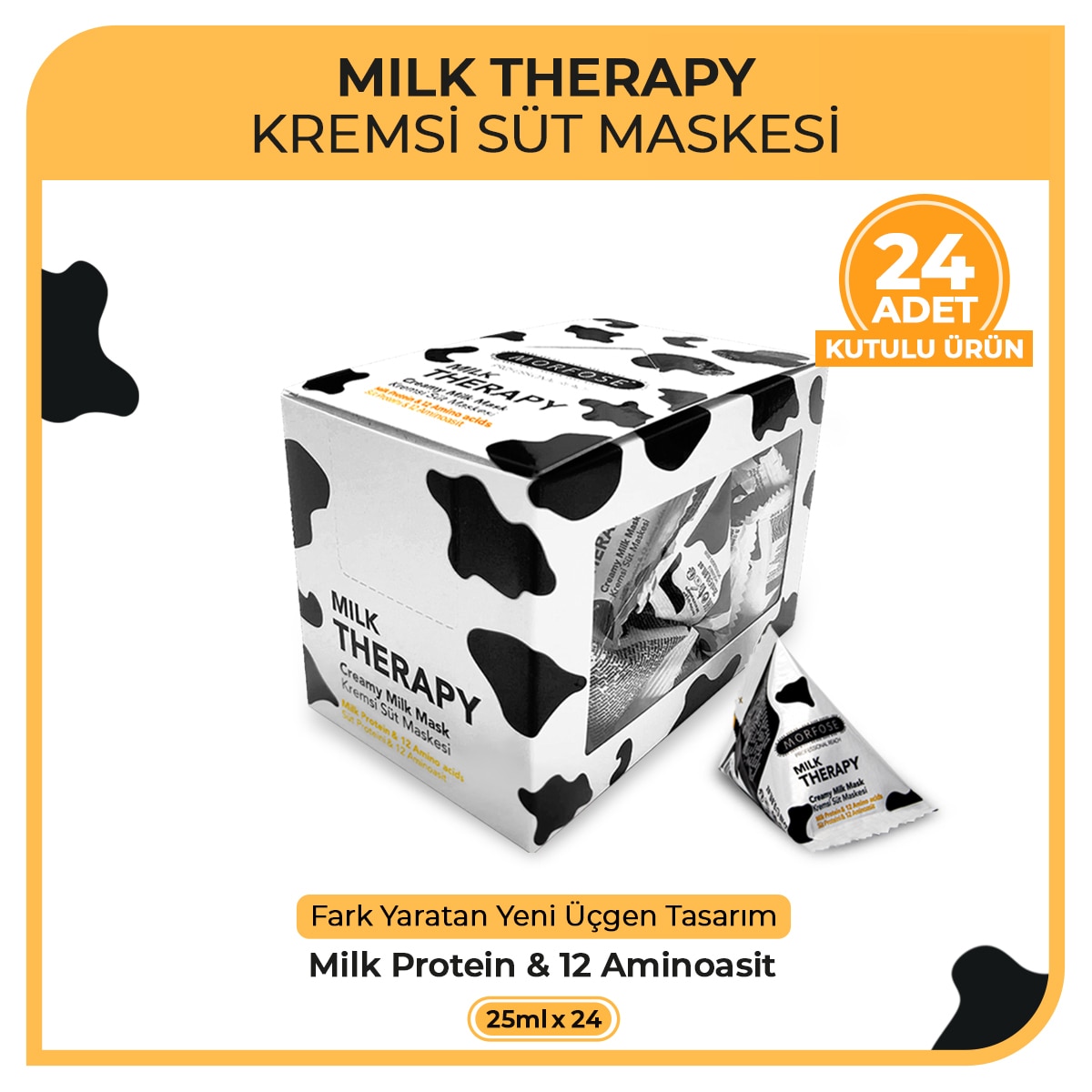 MORFOSE MORFOSE Morfose Saç Maskesi Üçgen Milk Therapy 25 ml 1 of 5