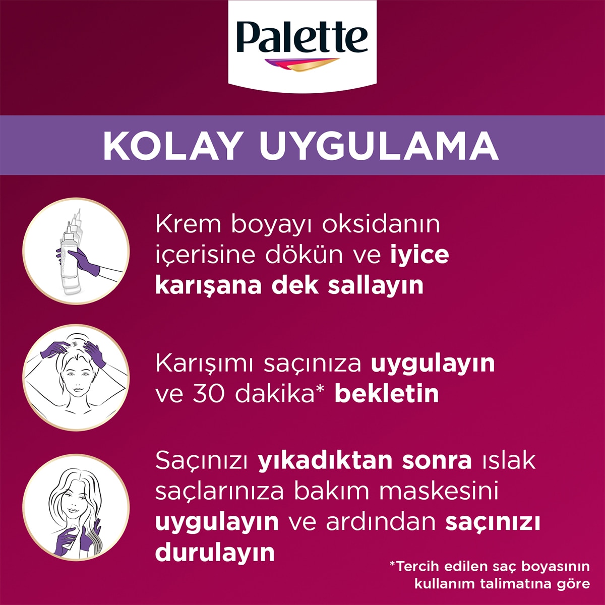 PALETTE PALETTE Palette Deluxe Yoğun Renkler Saç Boyası 8-01 Küllü Açık Kumral 1 of 11