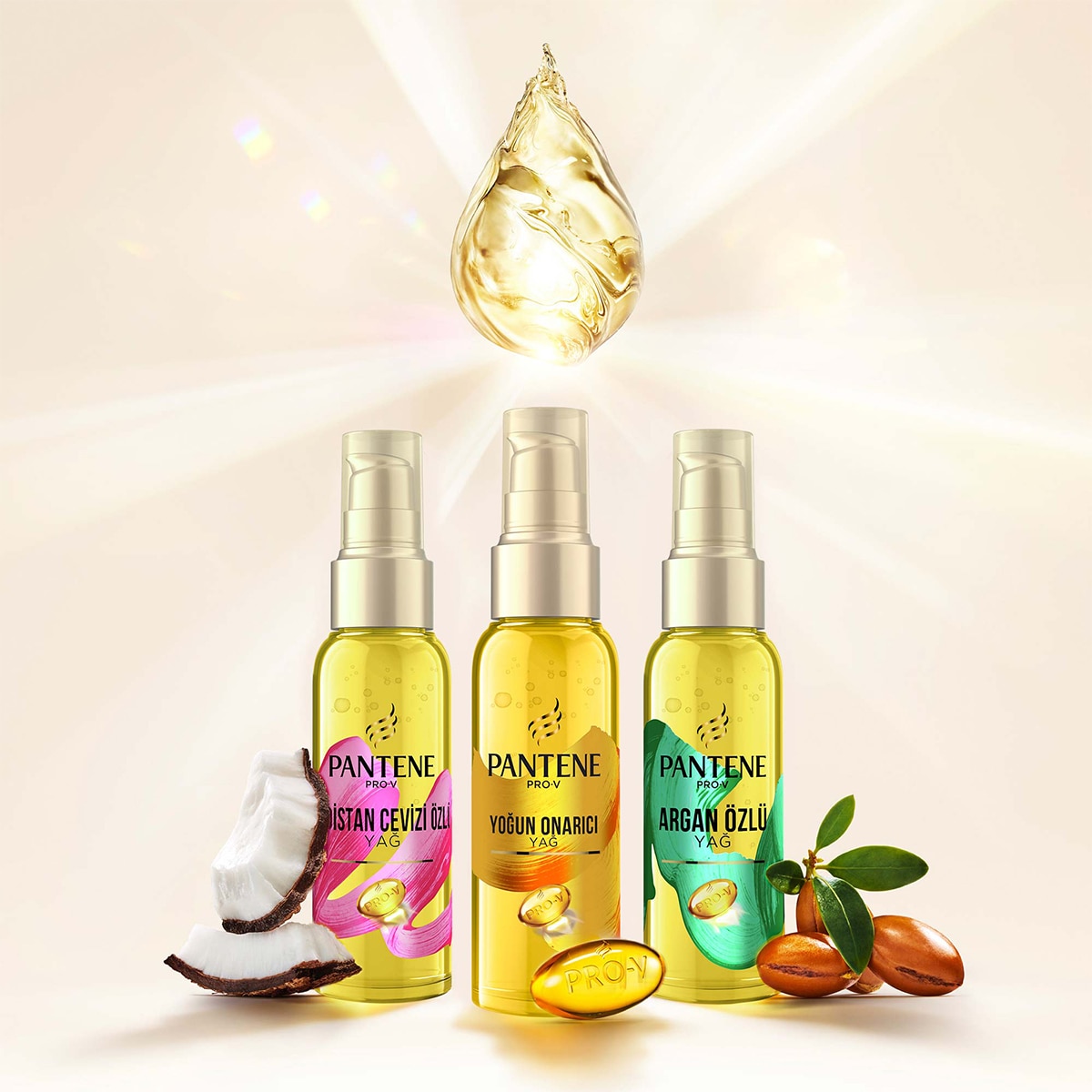 PANTENE PANTENE Pantene Keratin Özlü Onarıcı E Vitaminli Saç Bakım Yağı 100 ml 1 of 10