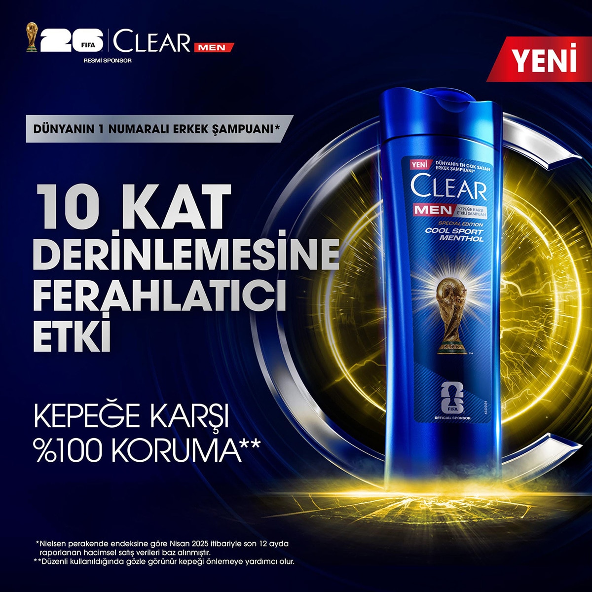 CLEAR CLEAR Clear Men Kepeğe Karşı Etkili Şampuan Cool Sport Menthol 350 ml 1 of 13