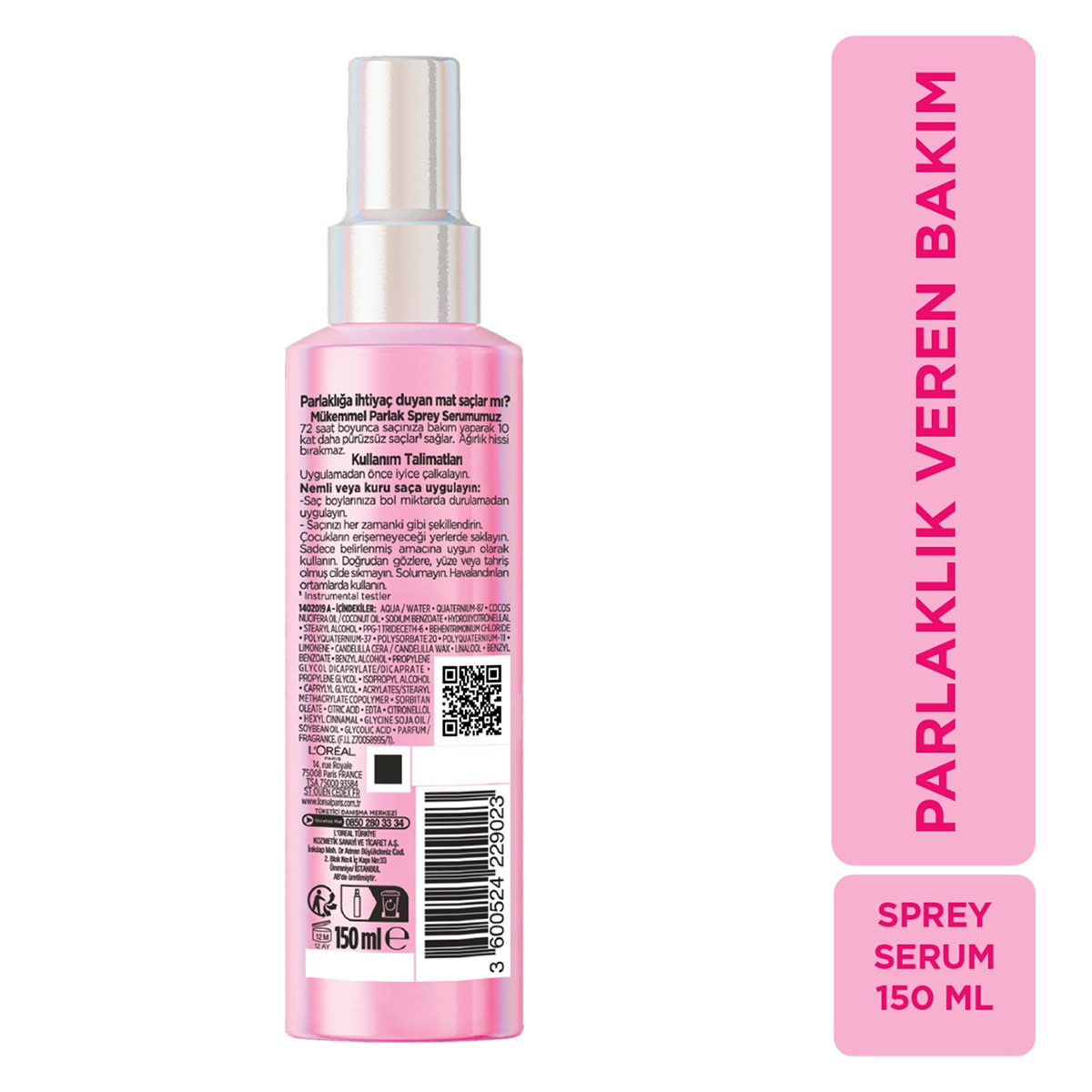 ELSEVE ELSEVE L'Oreal Paris Elseve Glycolic Gloss Mükemmel Parlaklık Veren Saç Bakım Sprey Serumu 150 ml 1 of 10