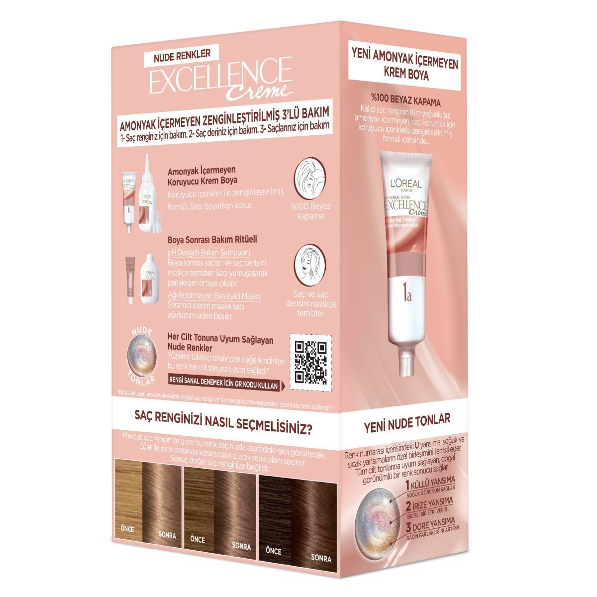 EXCELLENCE EXCELLENCE L'Oreal Paris Excellence Saç Boyası Nude Koyu Kumral 6U 1 of 7